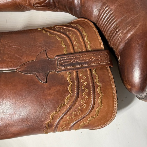 Lucchese Rich Brown Western Boots siz3e 13 - Picture 4 of 11